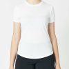 Short Sleeve Shirts * | Saysky Women'S Clean Combat Tee White Shoping